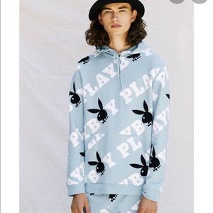 Light blue playboy hoodie💕